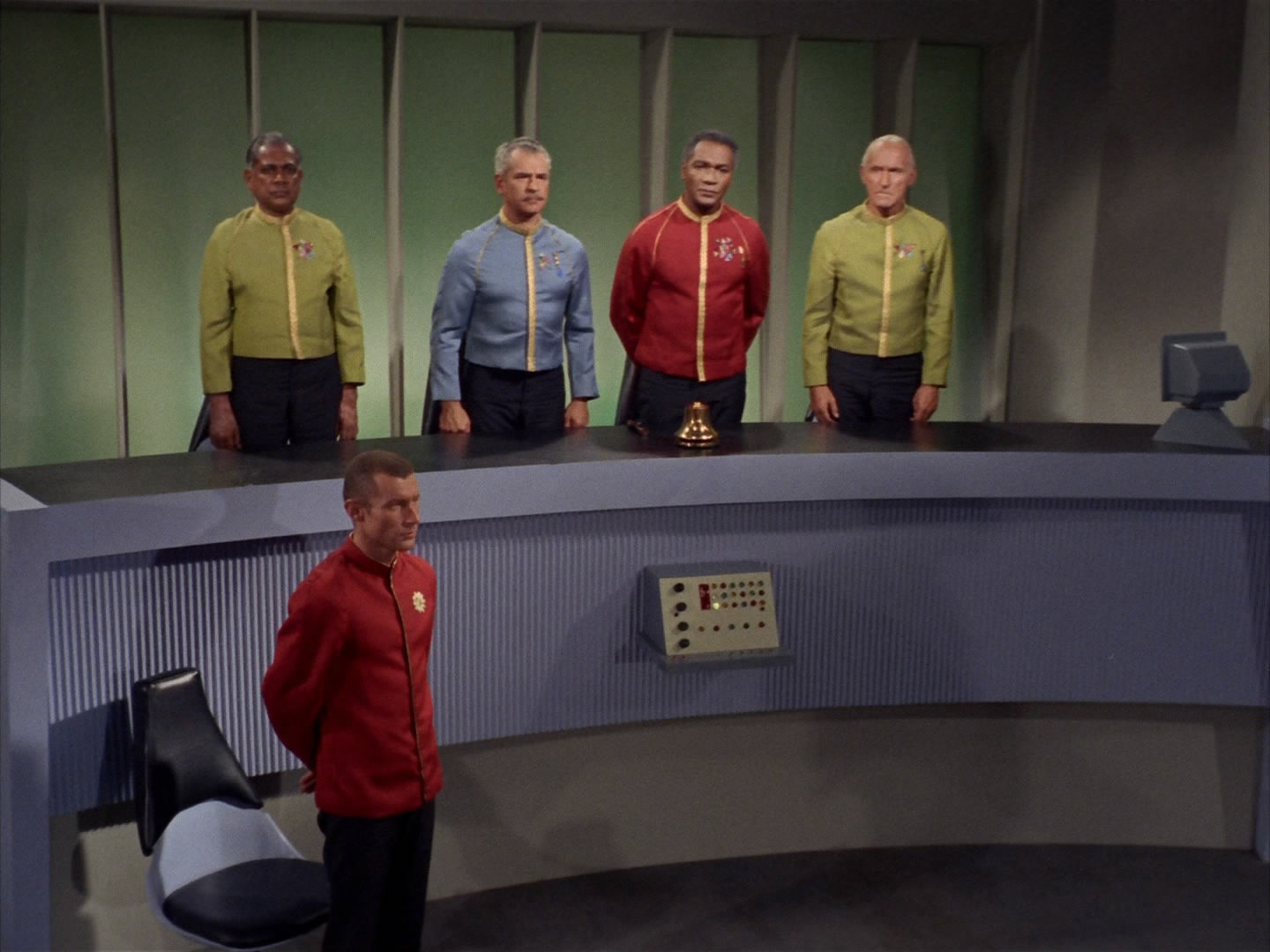 Court Martial episode synopsis,reviews,forums,photos,What Are Little Girls Made Of? episode synopsis,The Menagerie, Part II episode synopsis,Bread and Circuses episode synopsis,Whom Gods Destroy episode synopsis,The Mark of Gideon episode synopsis