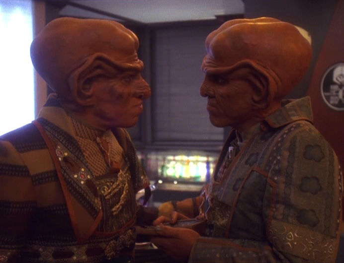 Startrek Deep Space Nine photos,Emissary, Part I ,Emissary, Part II ,Past Prologue ,A Man Alone ,Babel ,Captive Pursuit ,Q-Less ,Dax ,The Passenger ,Move Along Home ,The Nagus ,Vortex ,Battle Lines ,The Storyteller ,Progress ,If Wishes Were Horses ,The Forsaken ,Dramatis Personae ,Duet ,In the Hands of the Prophets ,The Homecoming ,The Circle ,The Siege ,Invasive Procedures ,Cardassians ,Melora ,Rules of Acquisition ,Necessary Evil ,Second Sight ,Sanctuary ,Rivals ,The Alternate ,Armageddon Game ,Whispers ,Paradise ,Shadowplay ,Playing God ,Profit and Loss ,Blood Oath ,The Maquis, Part I ,The Maquis, Part II ,The Wire ,Crossover ,The Collaborator ,Tribunal ,The Jem'Hadar ,The Search, Part I ,The Search, Part II ,The House of Quark ,Equilibrium ,Second Skin ,The Abandoned ,Civil Defense ,Meridian ,Defiant ,Fascination ,Past Tense, Part I ,Past Tense, Part II ,Life Support ,Heart of Stone ,Destiny ,Prophet Motive ,Visionary ,Distant Voices ,Through the Looking Glass ,Improbable Cause ,The Die Is Cast ,Explorers ,Family Business ,Shakaar ,Facets ,The Adversary ,The Way of the Warrior, Part I ,The Way of the Warrior, Part II ,The Visitor ,Hippocratic Oath ,Indiscretion ,Rejoined ,Starship Down ,Little Green Men ,The Sword of Kahless ,Our Man Bashir ,Homefront ,Paradise Lost ,Crossfire ,Return to Grace ,Sons of Mogh ,Bar Association ,Accession ,Rules of Engagement ,Hard Time ,Shattered Mirror ,The Muse ,For the Cause ,To the Death ,The Quickening ,Body Parts ,Broken Link ,Apocalypse Rising ,The Ship ,Looking for par'Mach in All the Wrong Places ,...Nor the Battle to the Strong ,The Assignment ,Trials and Tribble-ations ,Let He Who Is Without Sin... ,Things Past ,The Ascent ,Rapture ,The Darkness and the Light ,The Begotten ,For the Uniform ,In Purgatory's Shadow ,By Inferno's Light ,Doctor Bashir, I Presume? ,A Simple Investigation ,Business as Usual ,Ties of Blood and Water ,Ferengi Love Songs ,Soldiers of the Empire ,Children of Time ,Blaze of Glory ,Empok Nor ,In the Cards ,Call to Arms ,A Time to Stand ,Rocks and Shoals ,Sons and Daughters ,Behind the Lines ,Favor the Bold ,Sacrifice of Angels ,You Are Cordially Invited... ,Resurrection ,Statistical Probabilities ,The Magnificent Ferengi ,Waltz ,Who Mourns for Morn? ,Far Beyond the Stars ,One Little Ship ,Honor Among Thieves ,Change of Heart ,Wrongs Darker than Death or Night ,Inquisition ,In the Pale Moonlight ,His Way ,The Reckoning ,Valiant ,Profit and Lace ,Time's Orphan ,The Sound of Her Voice ,Tears of the Prophets ,Image in the Sand ,Shadows and Symbols ,Afterimage ,Take Me Out to the Holosuite ,Chrysalis ,Treachery, Faith, and the Great River ,Once More Unto the Breach ,The Siege of AR-558 ,Covenant ,It's Only a Paper Moon ,Prodigal Daughter ,The Emperor's New Cloak ,Field of Fire ,Chimera ,Badda-Bing Badda-Bang ,Inter Arma Enim Silent Leges ,Penumbra ,'Til Death Do Us Part ,Strange Bedfellows ,The Changing Face of Evil  ,When It Rains... ,Tacking Into the Wind ,Extreme Measures ,The Dogs of War ,What You Leave Behind, Part I ,What You Leave Behind, Part II ,Doctor Bashir, I Presume ,You Are Cordially Invited ,Treachery, Faith and the Great River ,Badda-Bing, Badda-Bang 