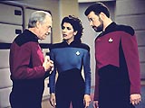 Chain of Command, Part I episode synopsis,reviews,forums,photos,Encounter at Farpoint, Part II episode synopsis,Hide and Q episode synopsis,Too Short a Season episode synopsis,Contagion episode synopsis