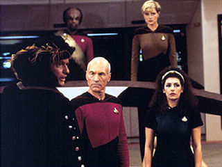 Encounter at Farpoint (1) episode synopsis,reviews,forums,photos,Encounter at Farpoint, Part I episode synopsis,The Measure of a Man episode synopsis,Data's Day episode synopsis